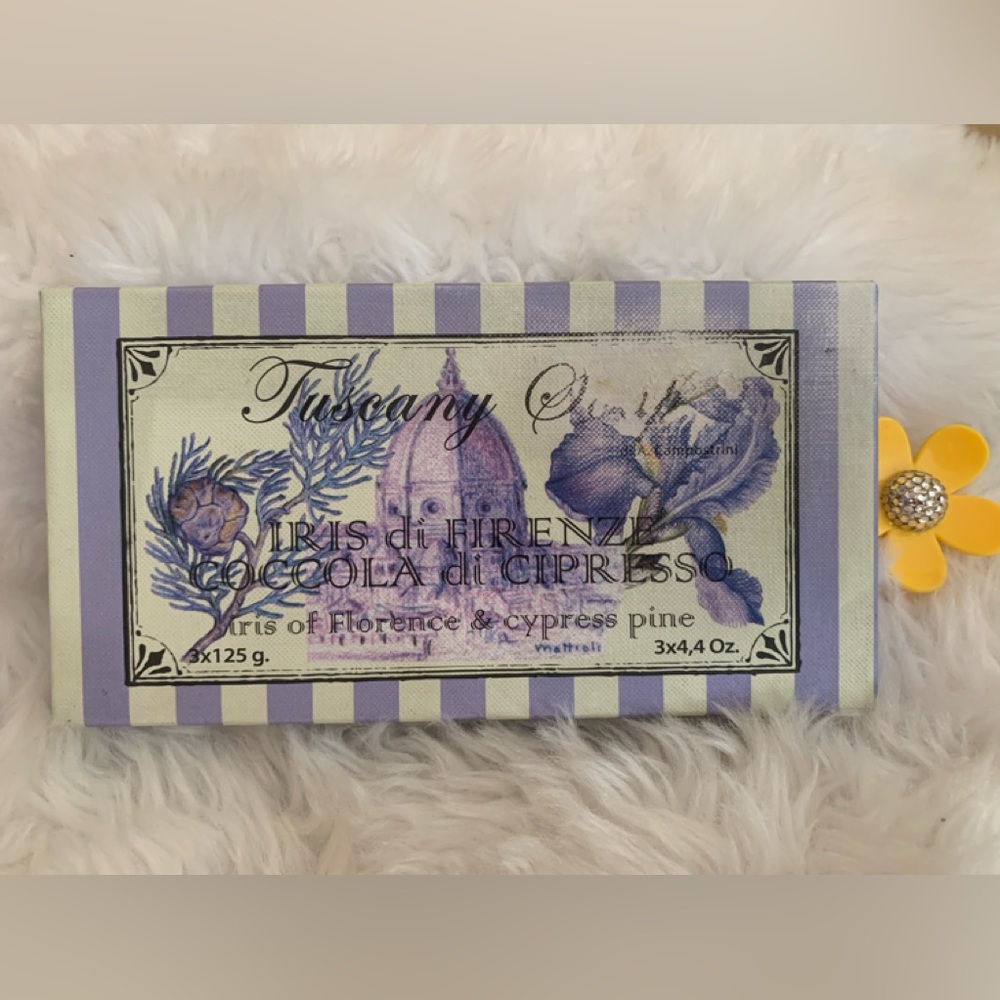 TUSCANY SOAPS (3) four ounce set made in Italy NIB